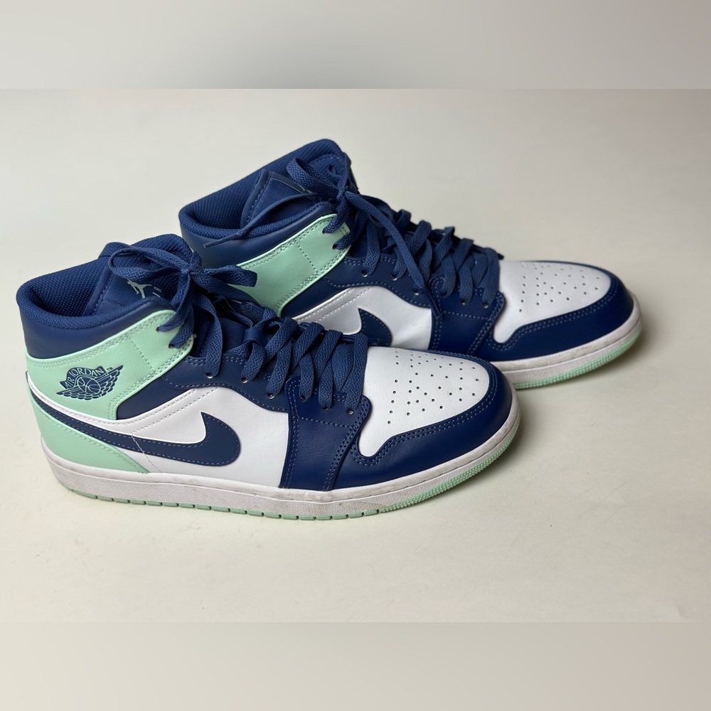 Air Jordan 1 Mystic Navy Mint Foam White Mens size 10